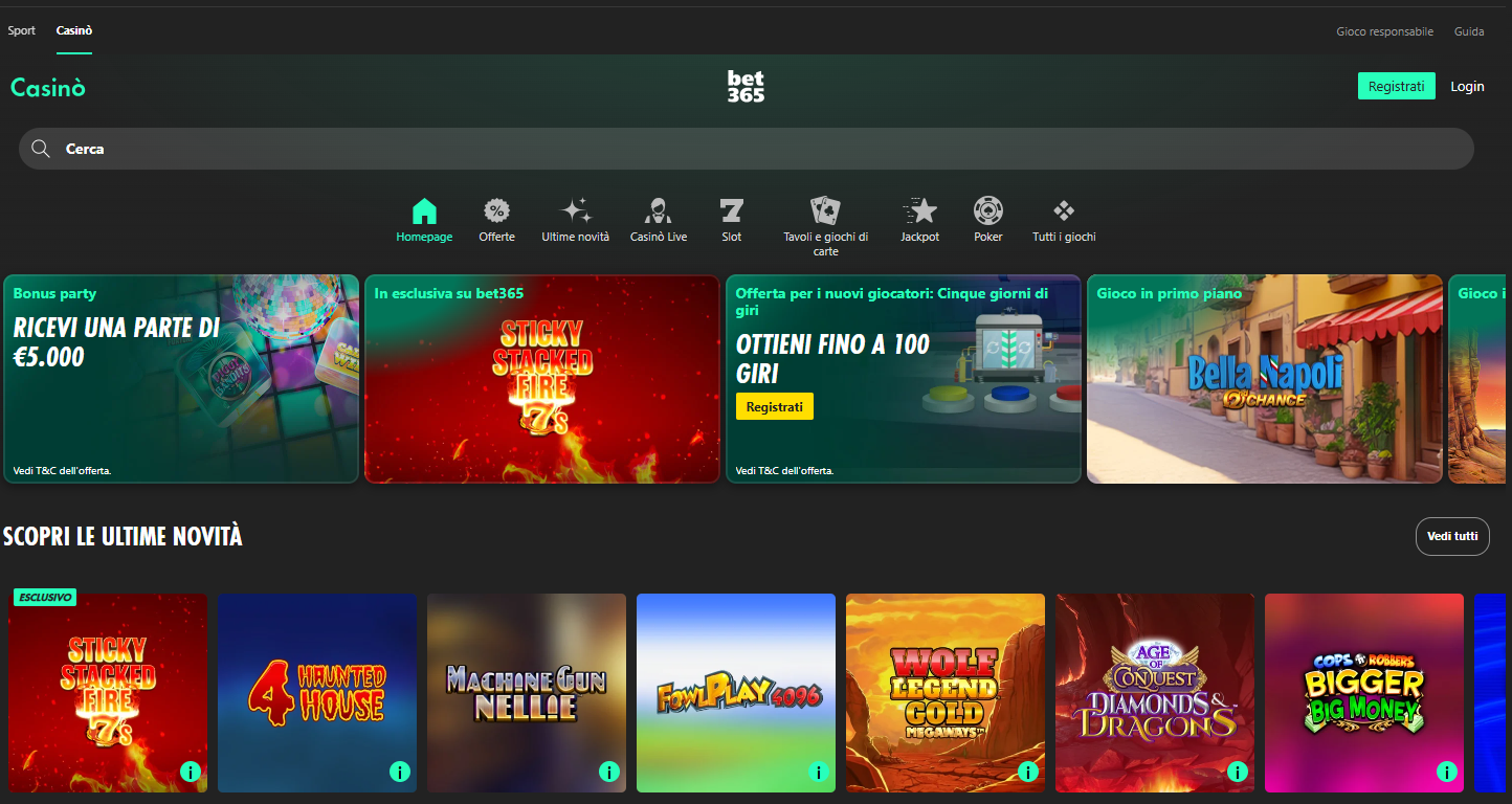 bet365 casino live